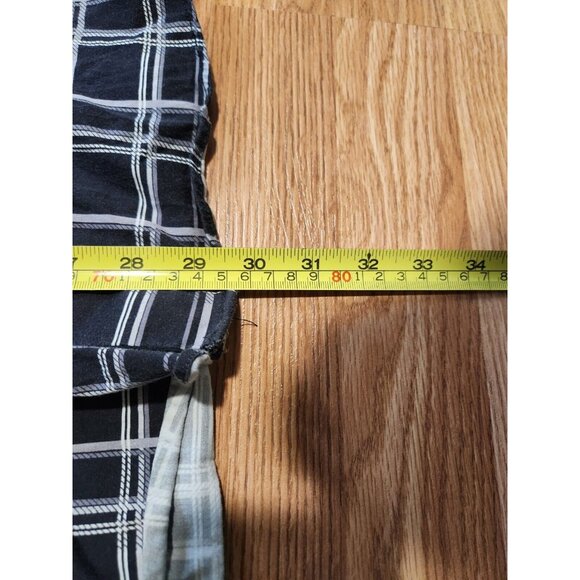 Au Noir Men Long Sleeves Shirt Black And White Size 6 - Picture 11 of 11